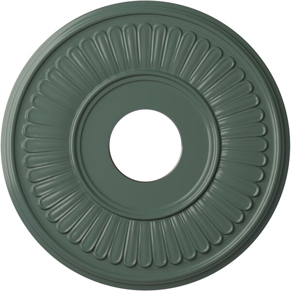 Ekena Millwork Berkshire Ceiling Medallion (Fits Canopies up to 7"), 15 3/4"OD x 3 7/8"ID x 3/4"P, Cloud Burst CM15BECBF - main